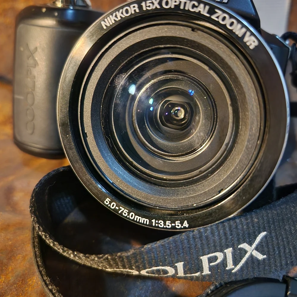 Nikon COOLPIX L100 Black Digital Camera with 15x Zoom